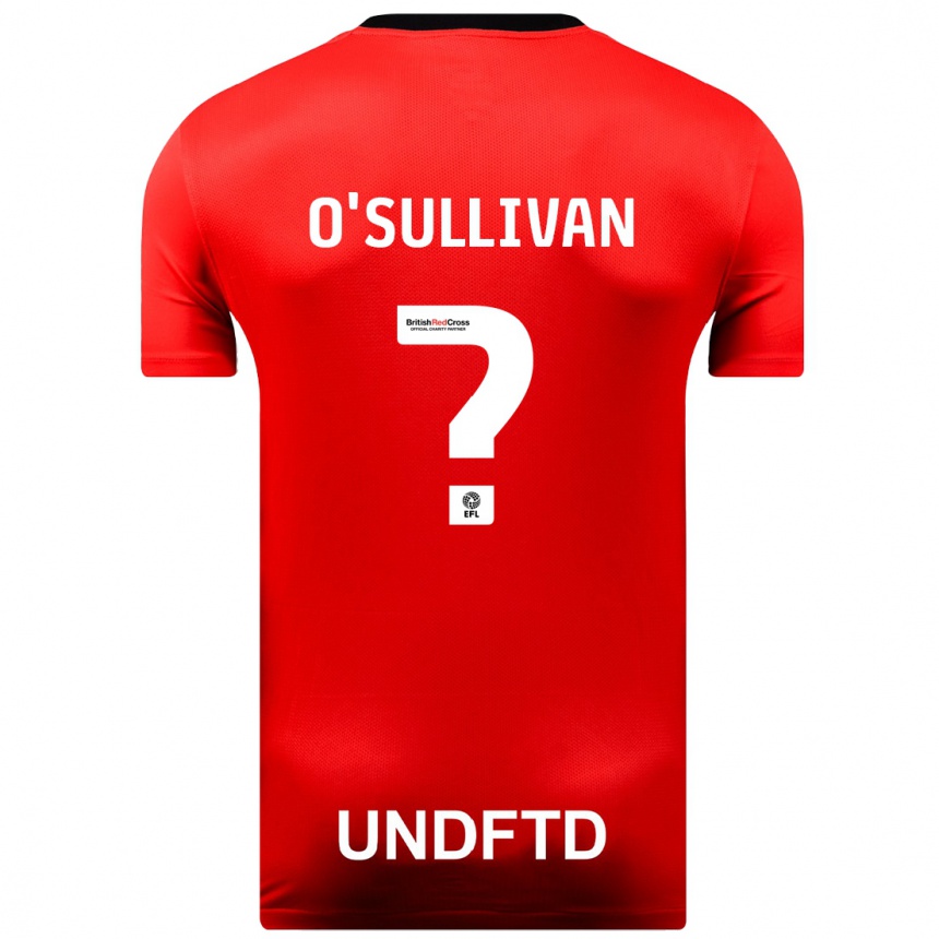 Hombre Fútbol Camiseta William O'sullivan #0 Rojo 2ª Equipación 2023/24 México