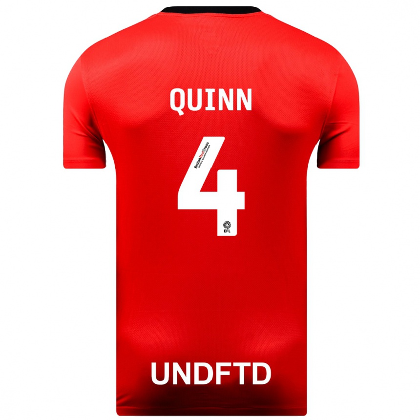 Hombre Fútbol Camiseta Louise Catherine Quinn #4 Rojo 2ª Equipación 2023/24 México