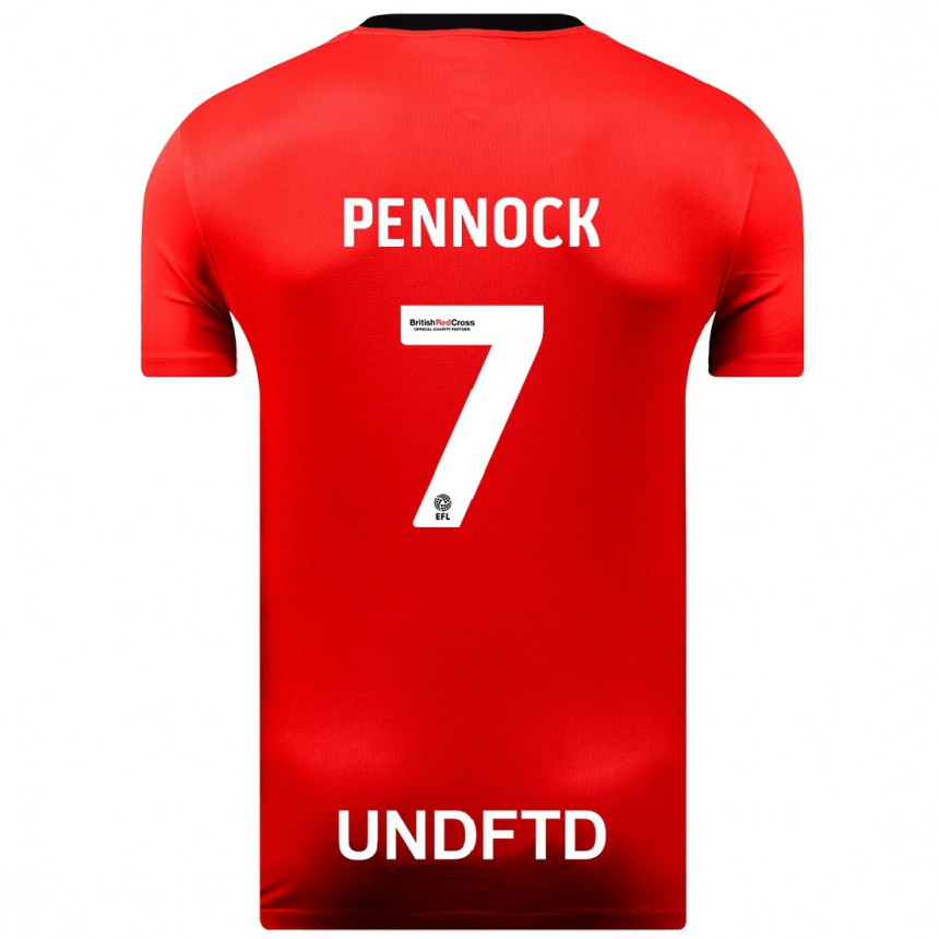 Hombre Fútbol Camiseta Jade Pennock #7 Rojo 2ª Equipación 2023/24 México