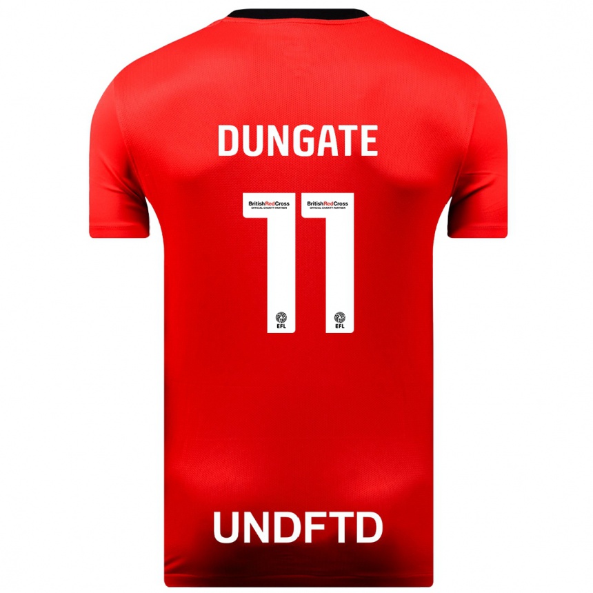 Hombre Fútbol Camiseta Katie Dungate #11 Rojo 2ª Equipación 2023/24 México