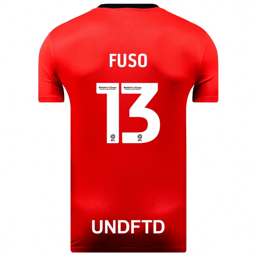 Hombre Fútbol Camiseta Ivana Fuso #13 Rojo 2ª Equipación 2023/24 México