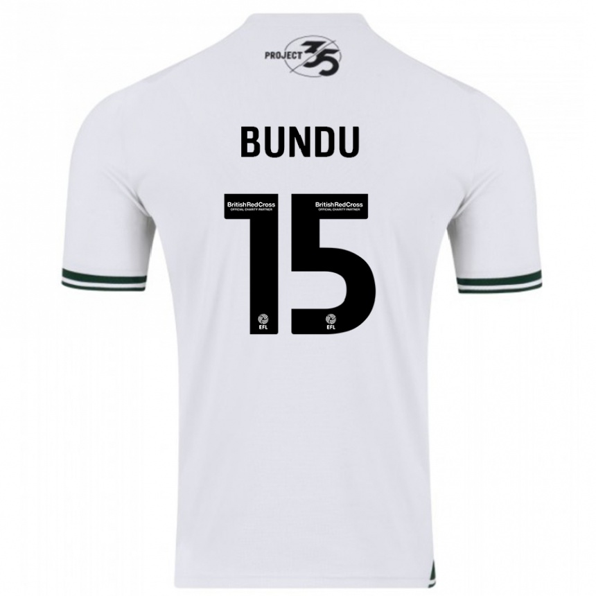 Hombre Fútbol Camiseta Mustapha Bundu #15 Blanco 2ª Equipación 2023/24 México