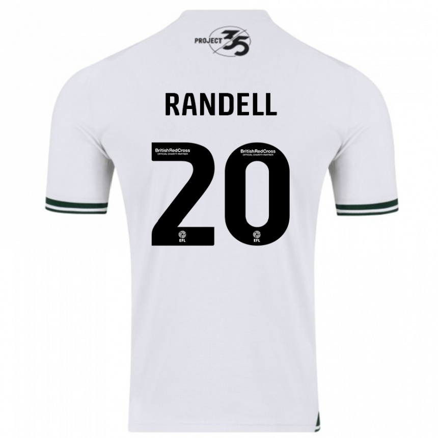 Hombre Fútbol Camiseta Adam Randell #20 Blanco 2ª Equipación 2023/24 México