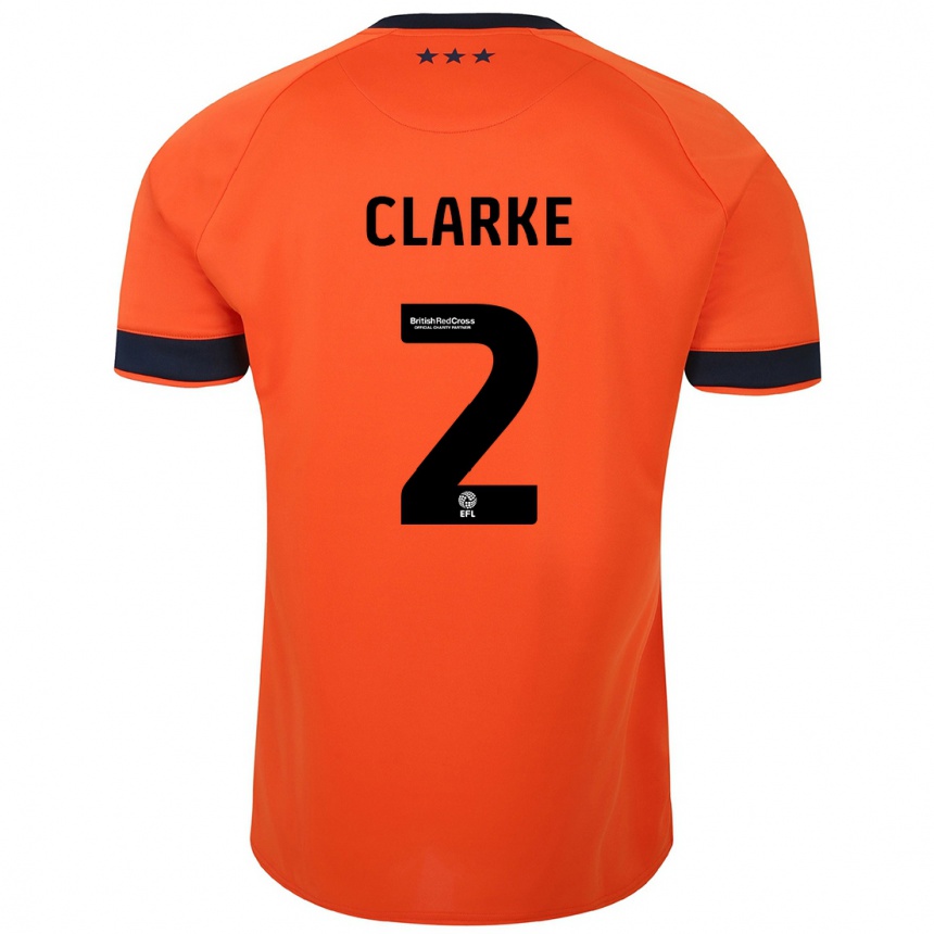 Hombre Fútbol Camiseta Harry Clarke #2 Naranja 2ª Equipación 2023/24 México