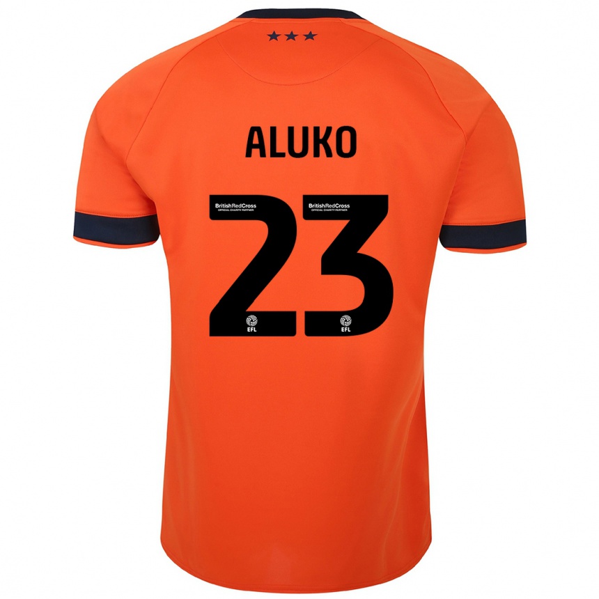 Hombre Fútbol Camiseta Sone Aluko #23 Naranja 2ª Equipación 2023/24 México