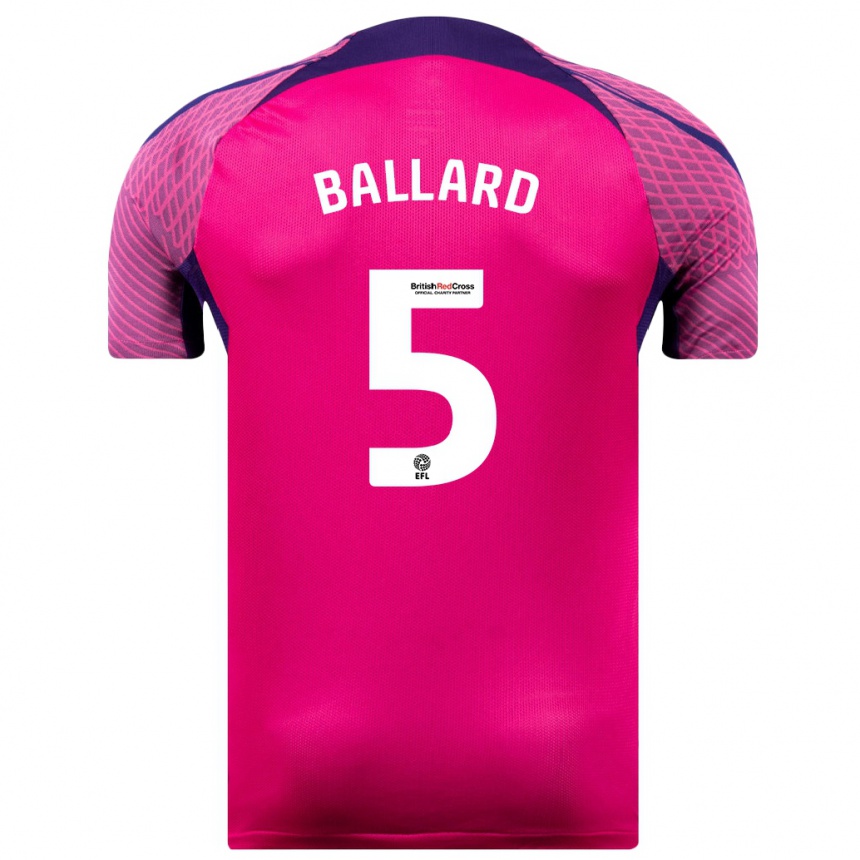 Hombre Fútbol Camiseta Daniel Ballard #5 Morado 2ª Equipación 2023/24 México