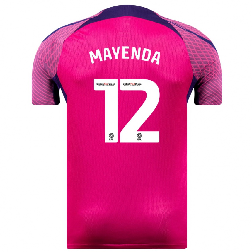 Hombre Fútbol Camiseta Eliezer Mayenda #12 Morado 2ª Equipación 2023/24 México