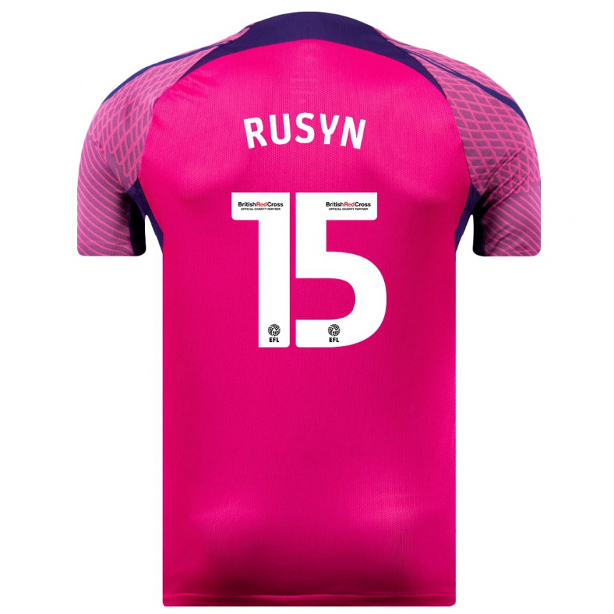 Hombre Fútbol Camiseta Nazariy Rusyn #15 Morado 2ª Equipación 2023/24 México