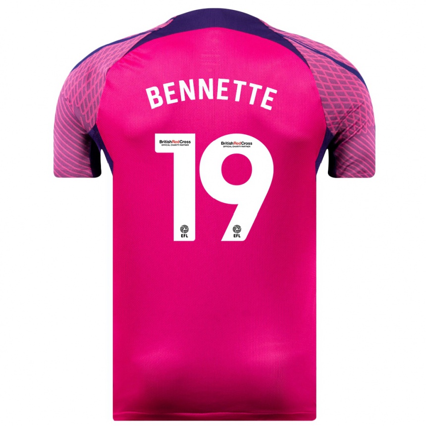 Hombre Fútbol Camiseta Jewison Bennette #19 Morado 2ª Equipación 2023/24 México