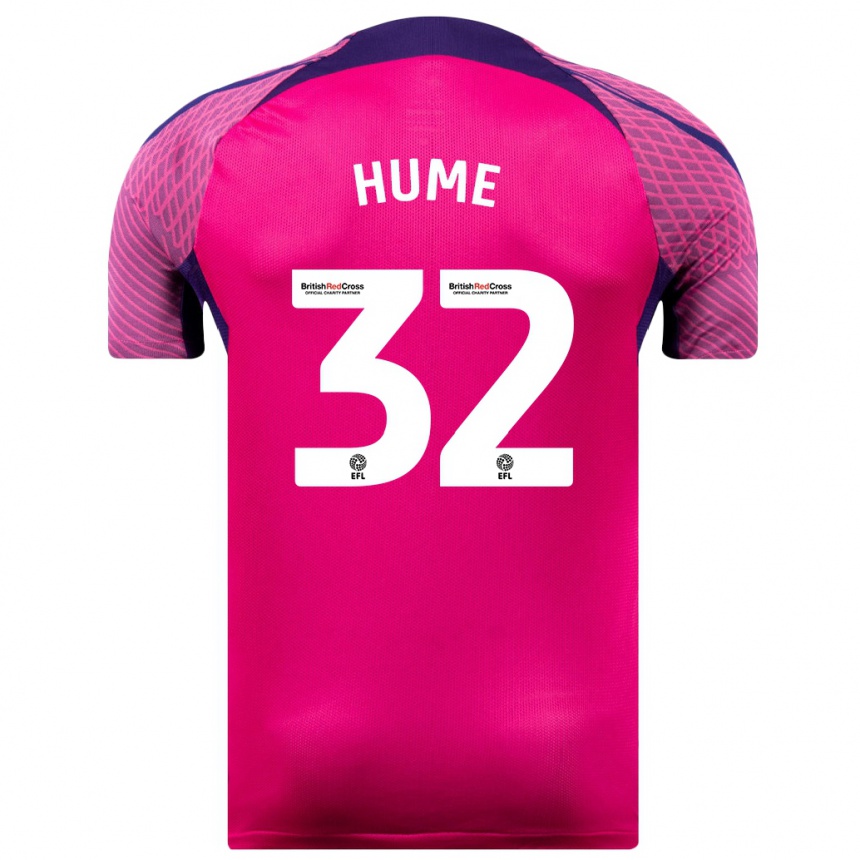 Hombre Fútbol Camiseta Trai Hume #32 Morado 2ª Equipación 2023/24 México