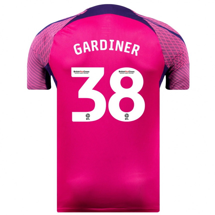 Hombre Fútbol Camiseta Harry Gardiner #38 Morado 2ª Equipación 2023/24 México