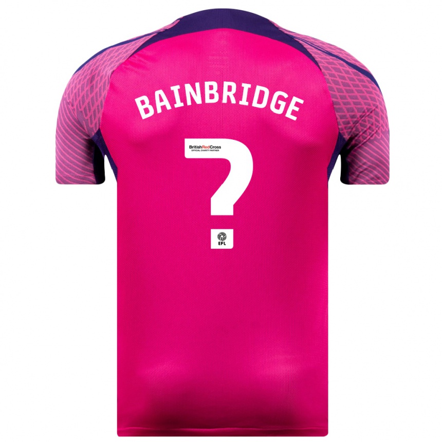 Hombre Fútbol Camiseta Oliver Bainbridge #0 Morado 2ª Equipación 2023/24 México