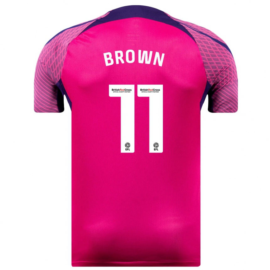 Hombre Fútbol Camiseta Jessica Brown #11 Morado 2ª Equipación 2023/24 México