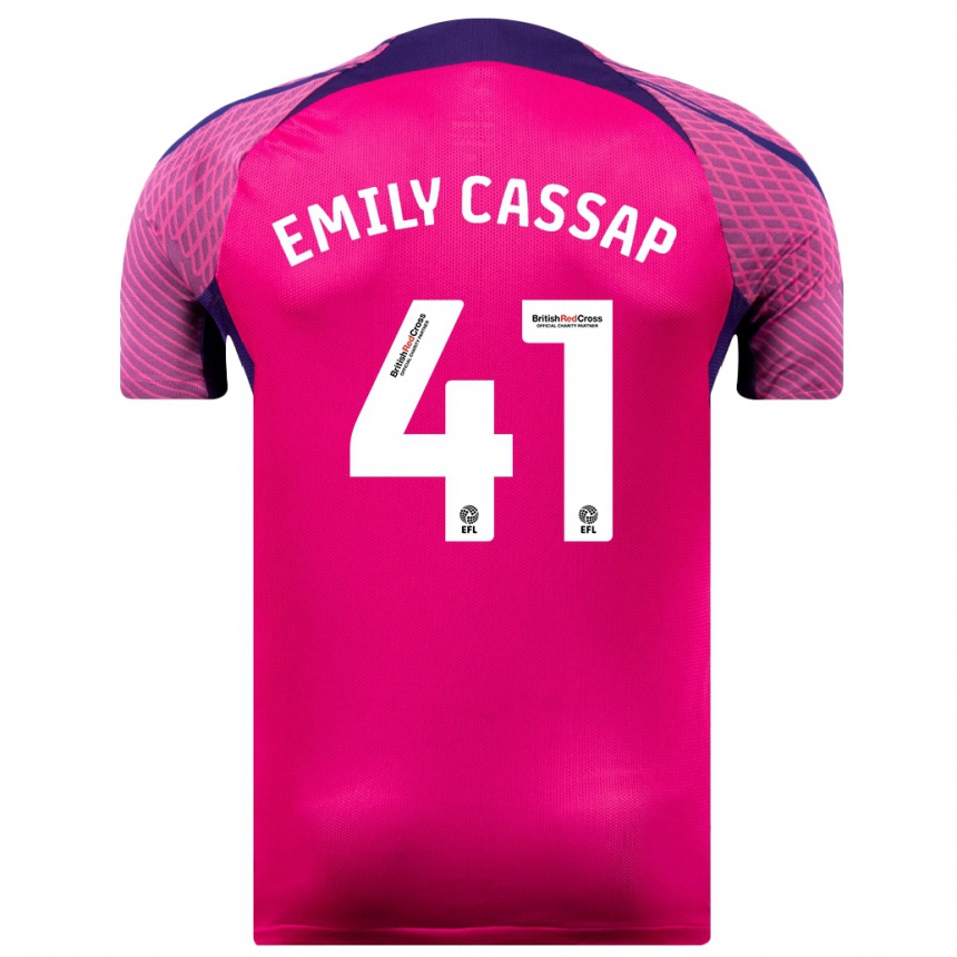 Hombre Fútbol Camiseta Emily Cassap #41 Morado 2ª Equipación 2023/24 México
