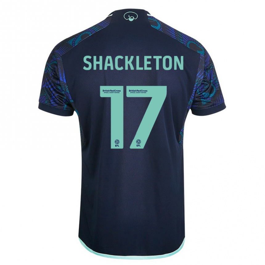 Hombre Fútbol Camiseta Jamie Shackleton #17 Azul 2ª Equipación 2023/24 México