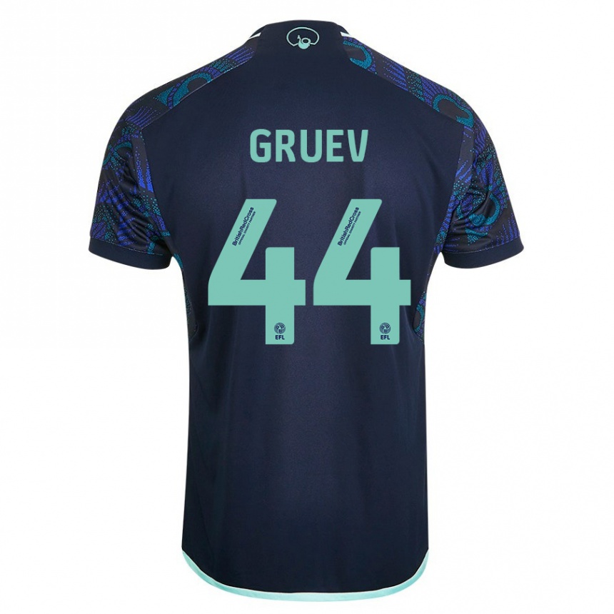 Hombre Fútbol Camiseta Ilia Gruev #44 Azul 2ª Equipación 2023/24 México