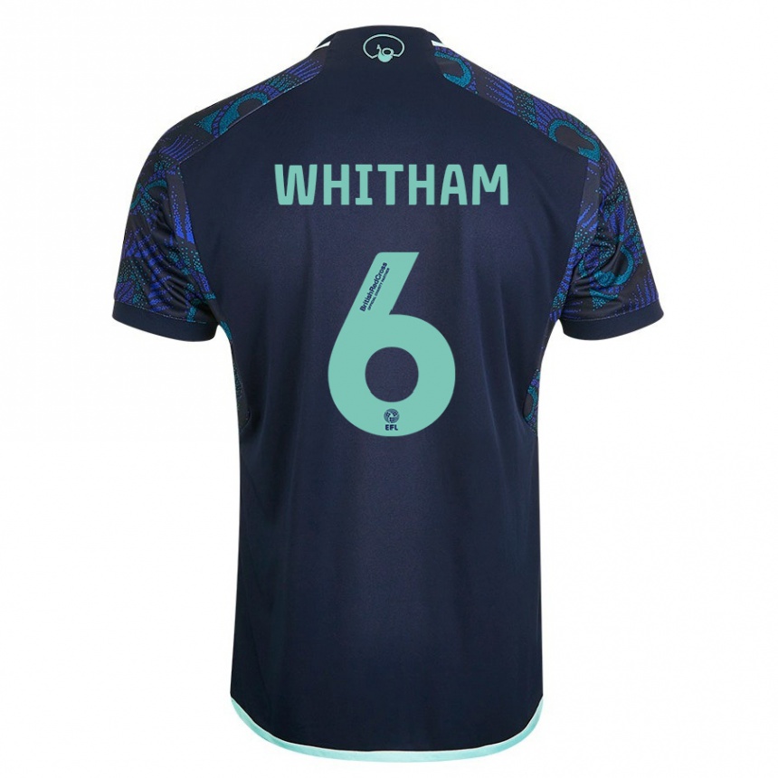 Hombre Fútbol Camiseta Danielle Whitham #6 Azul 2ª Equipación 2023/24 México