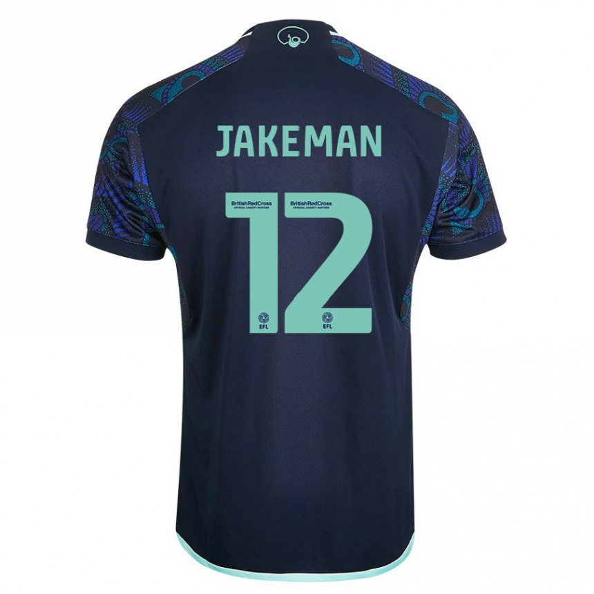 Hombre Fútbol Camiseta Harriet Jakeman #12 Azul 2ª Equipación 2023/24 México