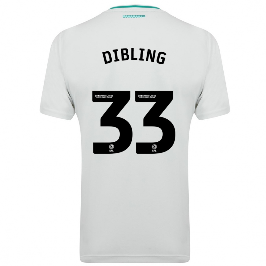 Hombre Fútbol Camiseta Tyler Dibling #33 Blanco 2ª Equipación 2023/24 México