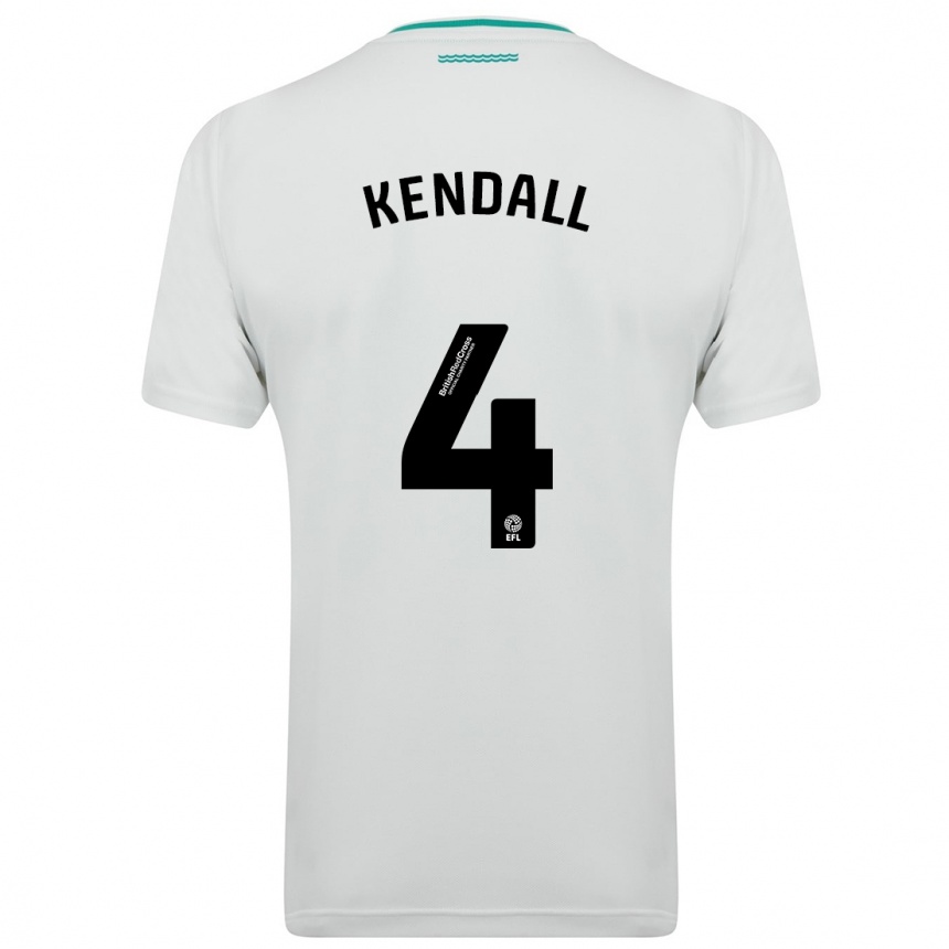 Hombre Fútbol Camiseta Lucia Kendall #4 Blanco 2ª Equipación 2023/24 México