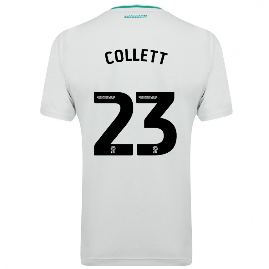 Hombre Fútbol Camiseta Megan Collett #23 Blanco 2ª Equipación 2023/24 México