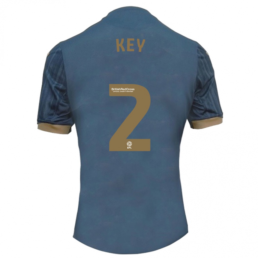 Hombre Fútbol Camiseta Josh Key #2 Verde Azulado Oscuro 2ª Equipación 2023/24 México