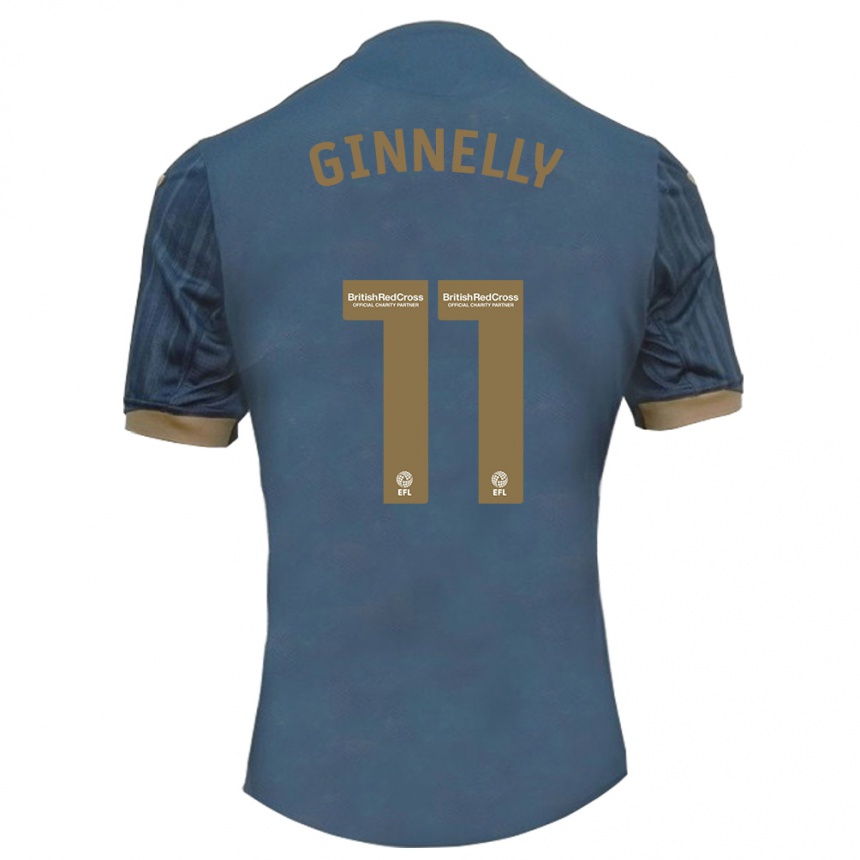 Hombre Fútbol Camiseta Josh Ginnelly #11 Verde Azulado Oscuro 2ª Equipación 2023/24 México