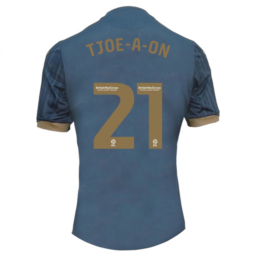 Hombre Fútbol Camiseta Nathan Tjoe-A-On #21 Verde Azulado Oscuro 2ª Equipación 2023/24 México