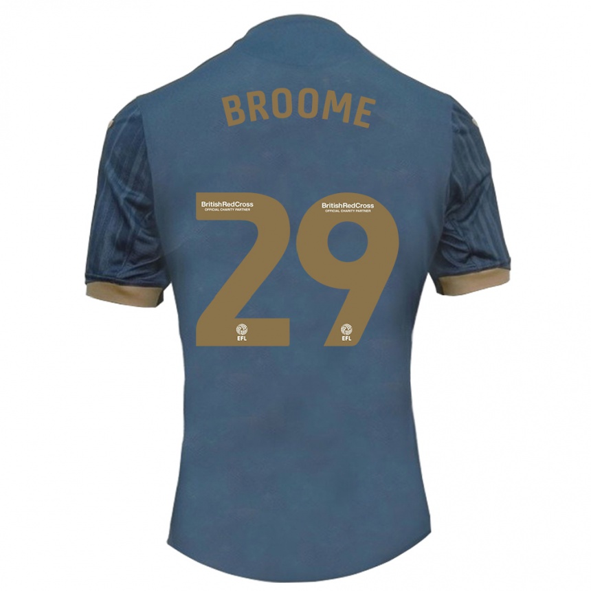 Hombre Fútbol Camiseta Nathan Broome #29 Verde Azulado Oscuro 2ª Equipación 2023/24 México