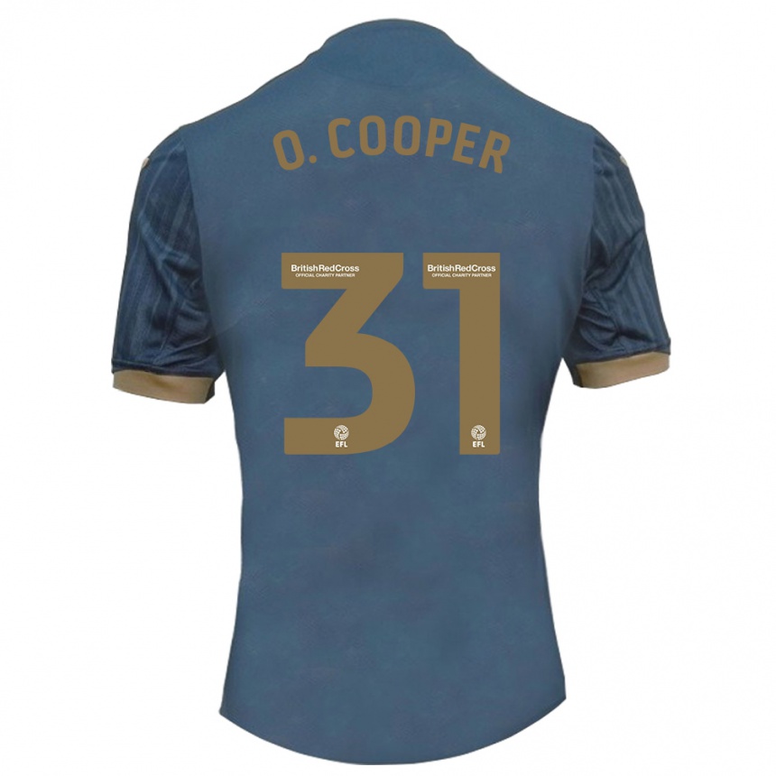 Hombre Fútbol Camiseta Oliver Cooper #31 Verde Azulado Oscuro 2ª Equipación 2023/24 México