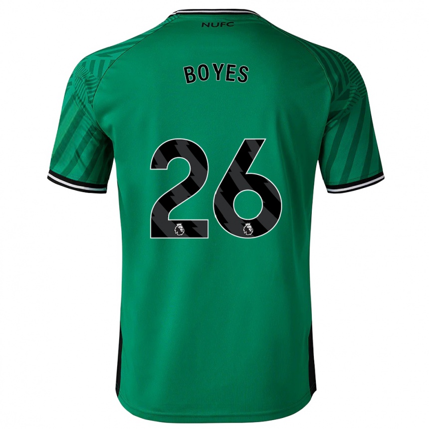 Hombre Fútbol Camiseta Grace Boyes #26 Verde 2ª Equipación 2023/24 México