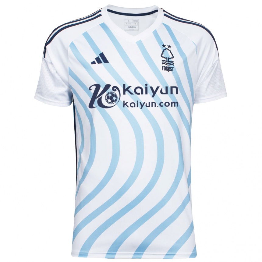 Hombre Fútbol Camiseta Keehan Willows #0 Blanco Azul 2ª Equipación 2023/24 México