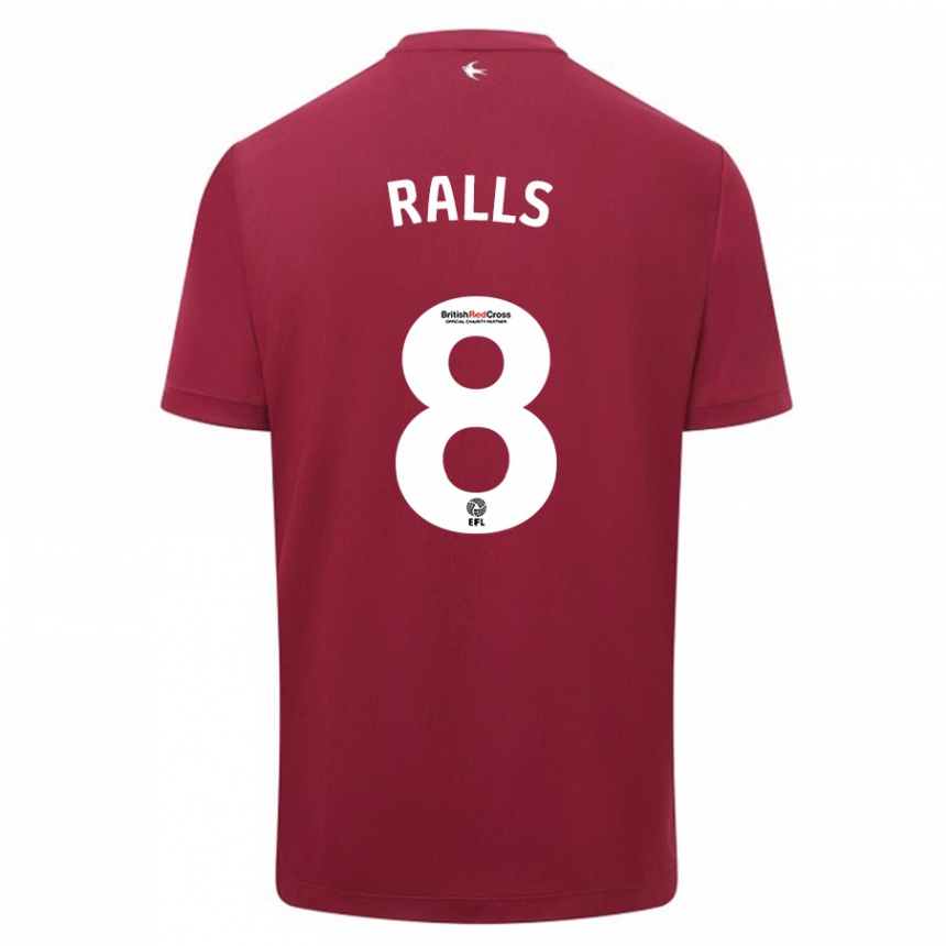 Hombre Fútbol Camiseta Joe Ralls #8 Rojo 2ª Equipación 2023/24 México