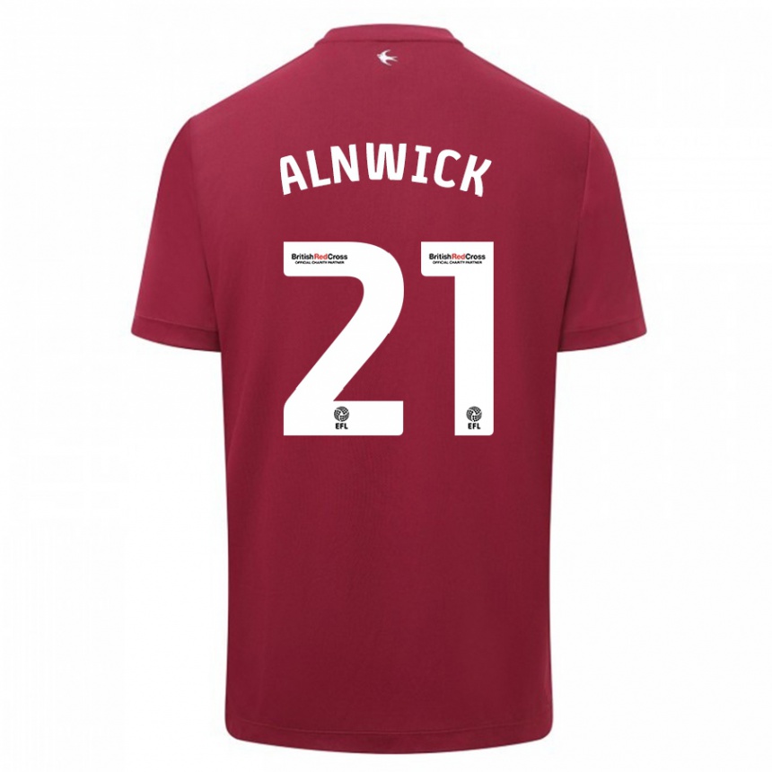 Hombre Fútbol Camiseta Jak Alnwick #21 Rojo 2ª Equipación 2023/24 México