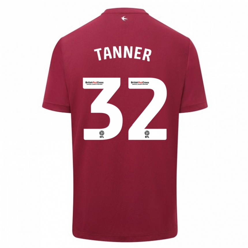 Hombre Fútbol Camiseta Ollie Tanner #32 Rojo 2ª Equipación 2023/24 México