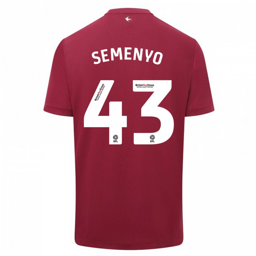 Hombre Fútbol Camiseta Jai Semenyo #43 Rojo 2ª Equipación 2023/24 México