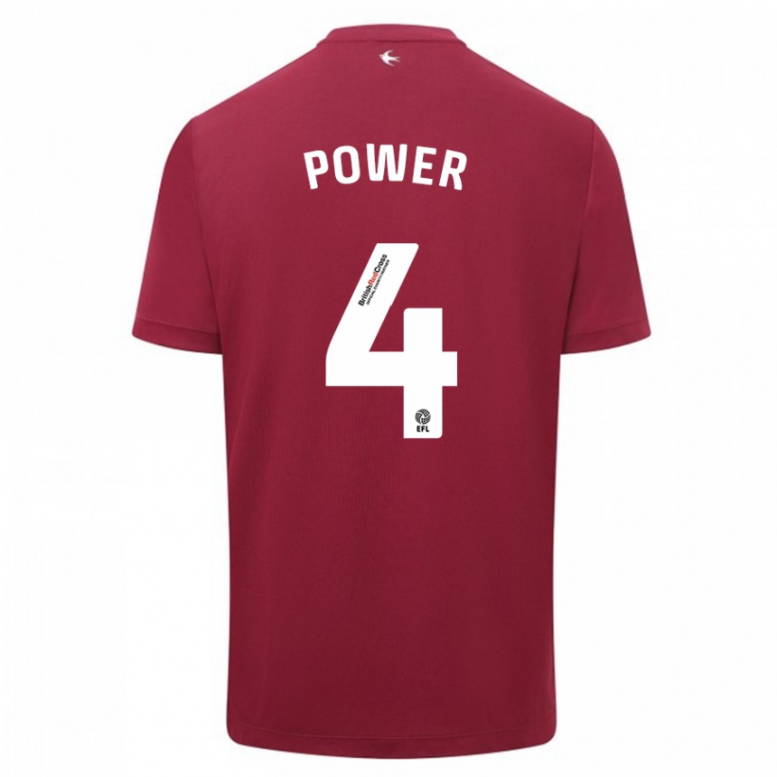 Hombre Fútbol Camiseta Hannah Power #4 Rojo 2ª Equipación 2023/24 México