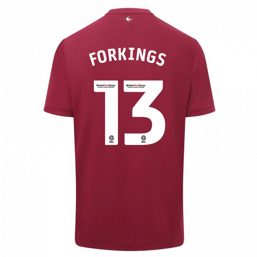 Hombre Fútbol Camiseta Amelia Forkings #13 Rojo 2ª Equipación 2023/24 México