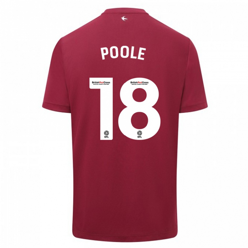 Hombre Fútbol Camiseta Phoebie Poole #18 Rojo 2ª Equipación 2023/24 México