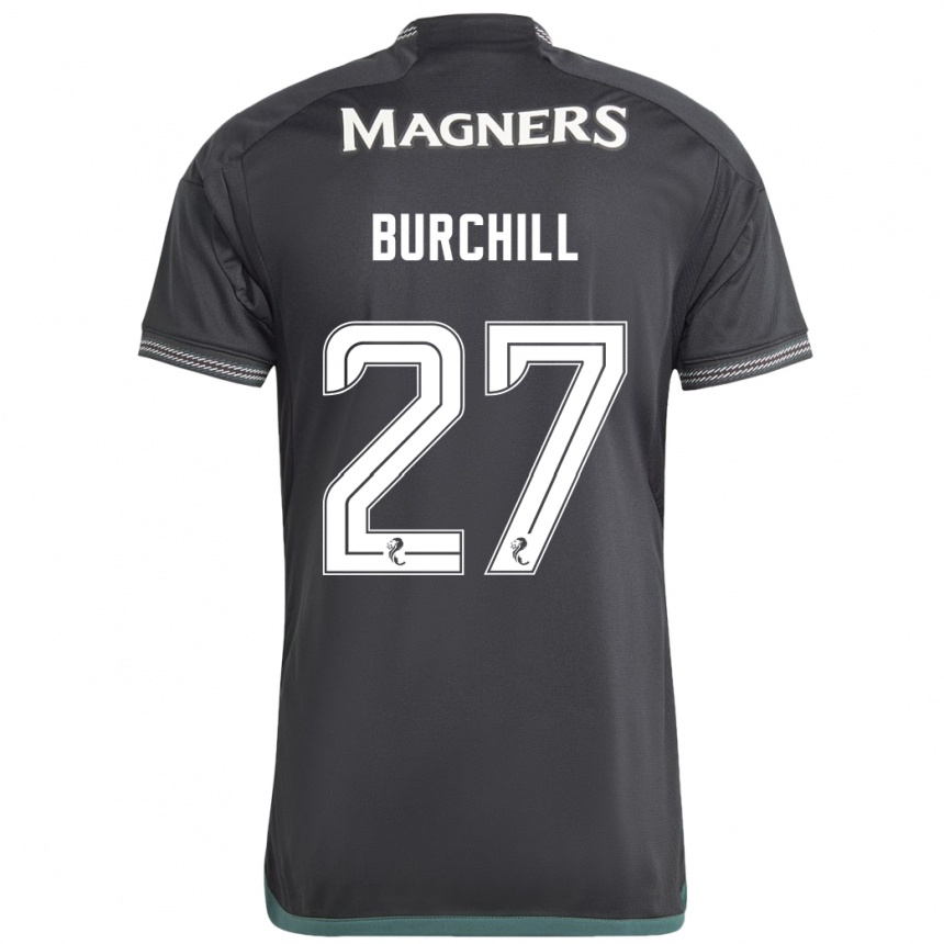 Hombre Fútbol Camiseta Tiree Burchill #27 Negro 2ª Equipación 2023/24 México