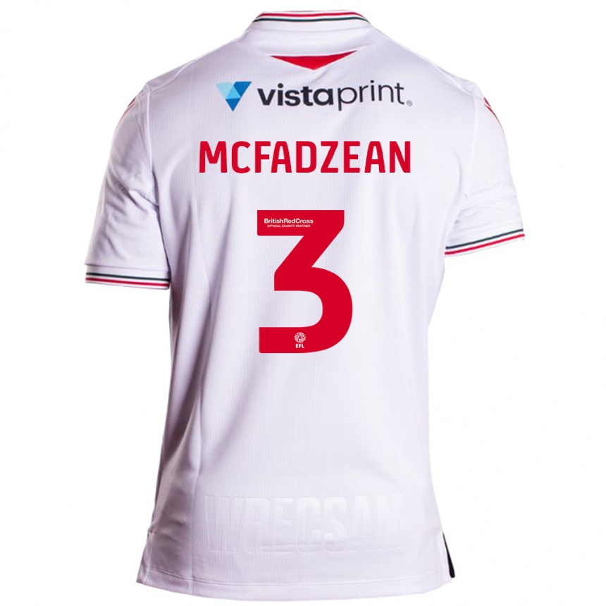 Hombre Fútbol Camiseta Callum Mcfadzean #3 Blanco 2ª Equipación 2023/24 México
