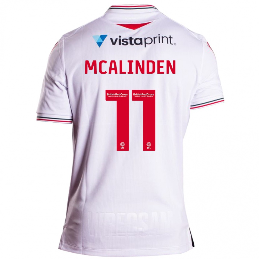 Hombre Fútbol Camiseta Liam Mcalinden #11 Blanco 2ª Equipación 2023/24 México