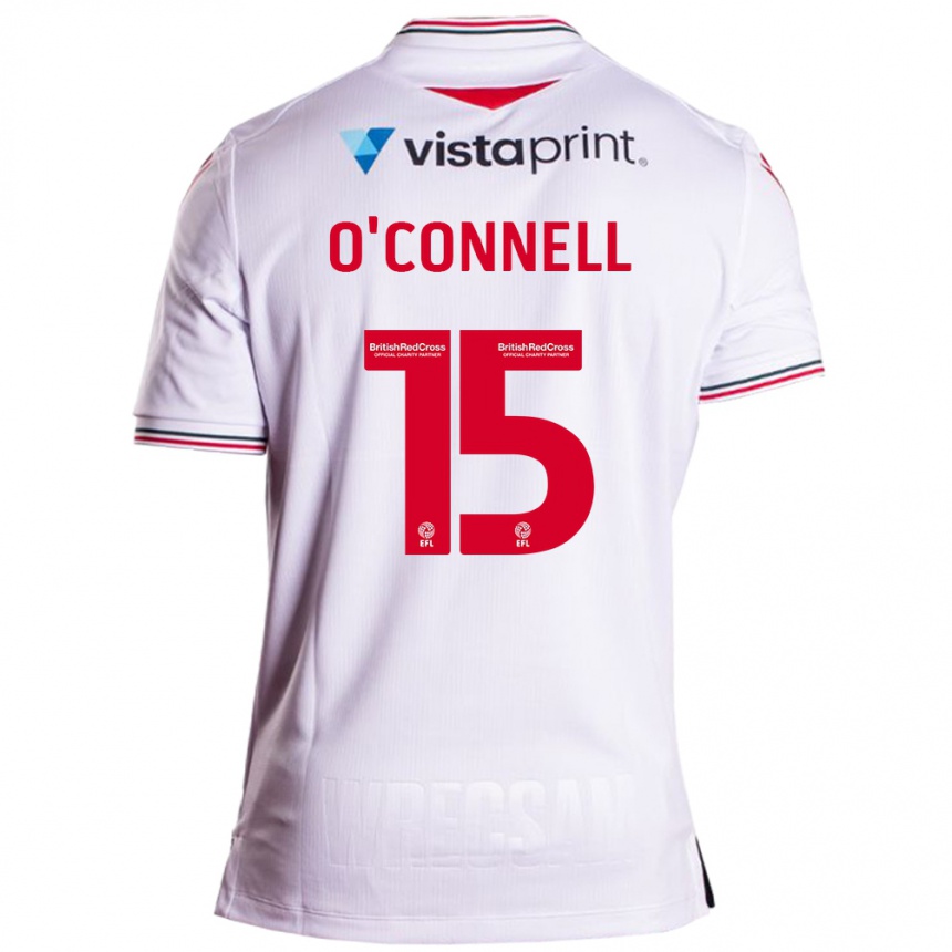 Hombre Fútbol Camiseta Eoghan O'connell #15 Blanco 2ª Equipación 2023/24 México