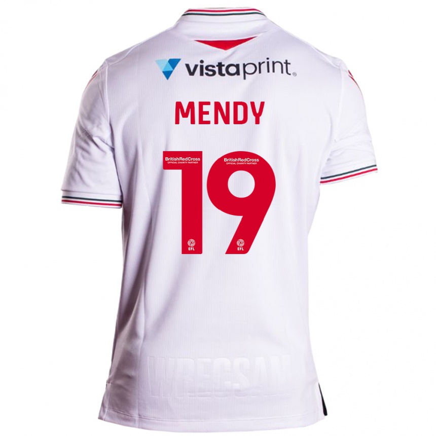 Hombre Fútbol Camiseta Jacob Mendy #19 Blanco 2ª Equipación 2023/24 México