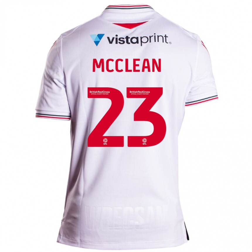 Hombre Fútbol Camiseta James Mcclean #23 Blanco 2ª Equipación 2023/24 México