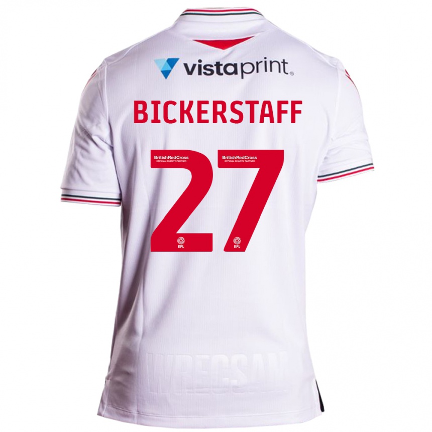 Hombre Fútbol Camiseta Jake Bickerstaff #27 Blanco 2ª Equipación 2023/24 México