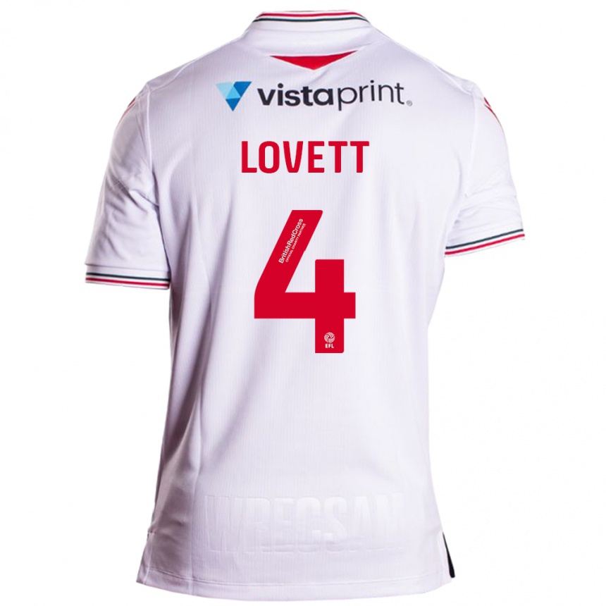 Hombre Fútbol Camiseta Erin Lovett #4 Blanco 2ª Equipación 2023/24 México