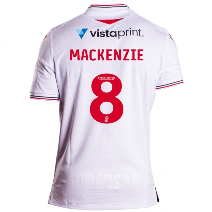 Hombre Fútbol Camiseta Libby Mackenzie #8 Blanco 2ª Equipación 2023/24 México