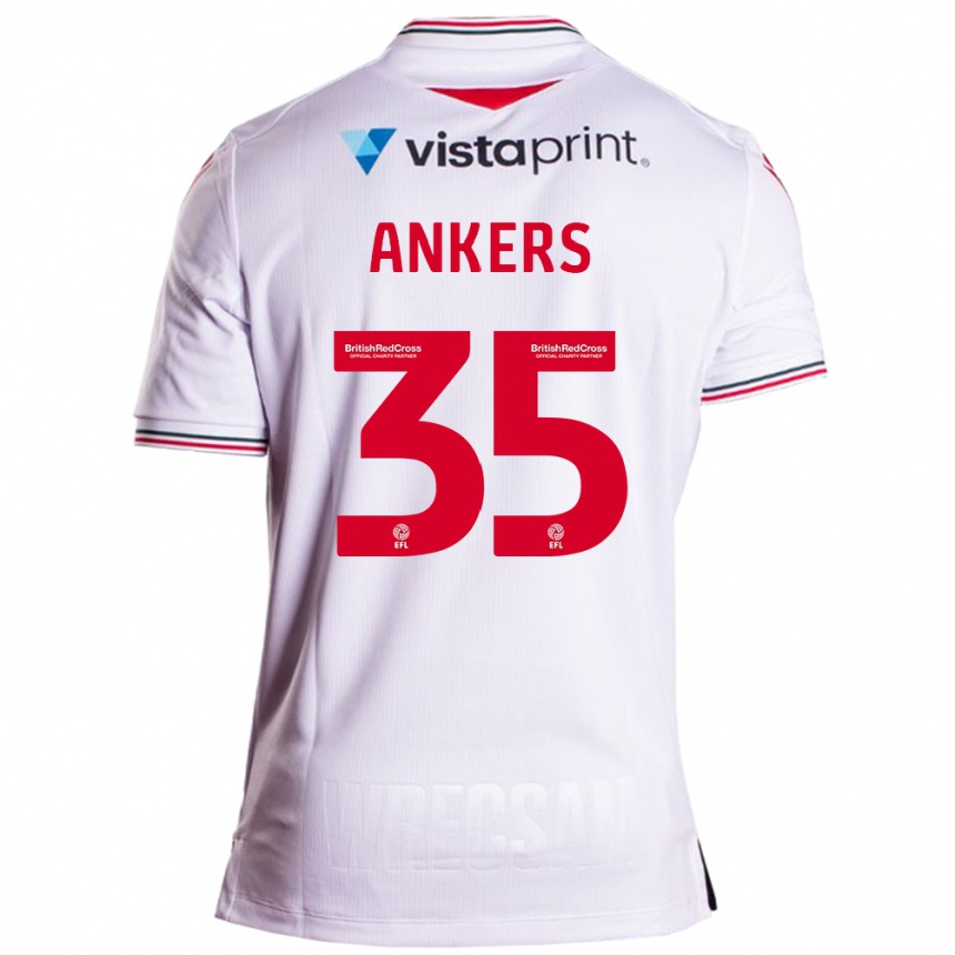 Hombre Fútbol Camiseta Chloe Ankers #35 Blanco 2ª Equipación 2023/24 México