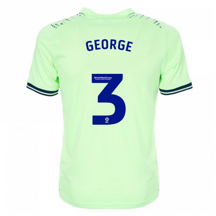 Hombre Fútbol Camiseta Hannah George #3 Armada 2ª Equipación 2023/24 México
